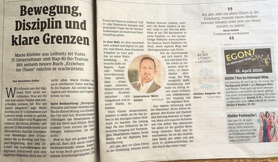 Articolo sulla Kleine Zeitung